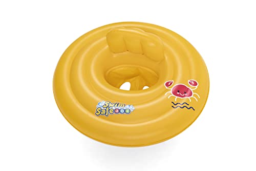 BESTWAY Flotador Hinchable para Bebé Swin Safe Wondersplash Round 3-Ring 69x69 cm Naranja