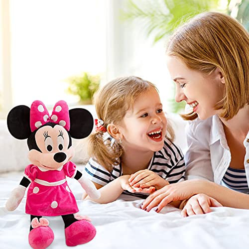 BESTZY Minnie Muñeco de Peluche Juguetes, Muñeco de Peluche Muñeco de Juguetes Muñeca de Felpa Animados Muñeco de Peluche para Regalo de Cumpleaños de Los Niños