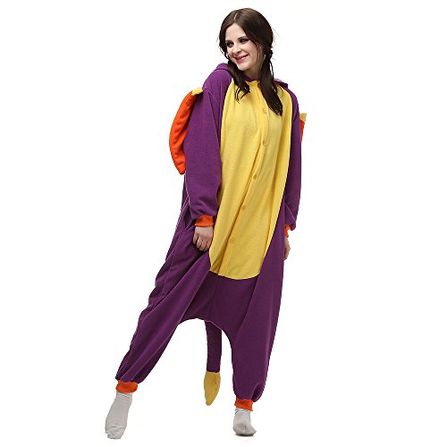 BGOKTA Pijamas Animales Mujer Disfraces de Cosplay para Adultos Pijama Enteros Dragon, M