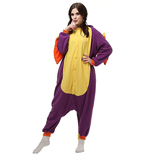 BGOKTA Pijamas Animales Mujer Disfraces de Cosplay para Adultos Pijama Enteros Dragon, M