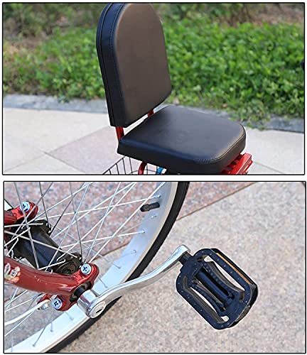 Bicicleta de crucero con triciclo para adultos para viajes o compras Triciclo for adulto, 1 velocidad 3 Bicicleta reclinada con ruedas con cesta trasera frontal Menoras grandes for hombres Mujeres Pic