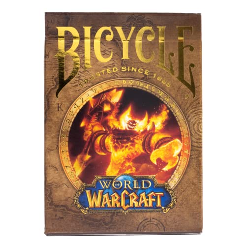 Bicycle World of Warcraft V1: Cartas clásicas – 1 baraja, Acabado de cojín de Aire, Profesional, excelente manejo y Durabilidad, Gran Regalo para coleccionistas de Cartas