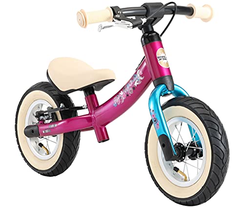 BIKESTAR Bicicleta sin Pedales para niños y niñas | Bici 10 Pulgadas a Partir de 2-3 años con Freno | 10" Edición Sport Berry Turquesa