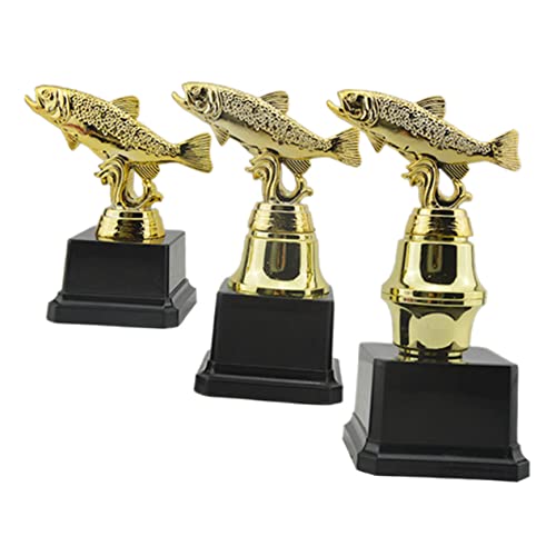 BIUDECO 3 Piezas Copa Trofeo Ganador Pequeño Trofeo Trofeos De Halloween Trofeo De Pesca Trofeos y Medallas Trofeo De Oro Trofeo De Fiesta Premio Trofeo Torneo El Plastico Mini Niño Muñeca