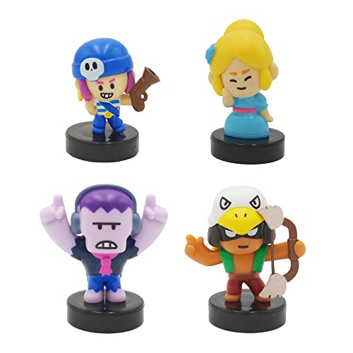 Bizak Brawl Stars Pack de 4 figuras en blister - Frank, figuras del juego multijugador de combate, figuras con peana (64115032)