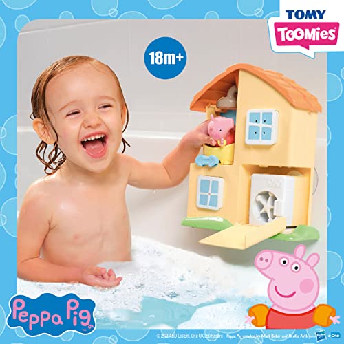 Bizak E73415 Casita de Peppa Pig Juguete de Baño, Diferentes Estancias, Juegos de Formas, Ducha y Otras Sorpresas, 1 Figura Incluida y 3 Ventosas, Recomendado a Partir de los 3 años, Multicolor