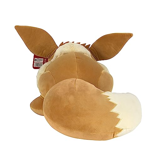 Bizak Peluche Eevee Dormilón 46 cm, Peluche Gigante Oficial de Pokémon (63220076)