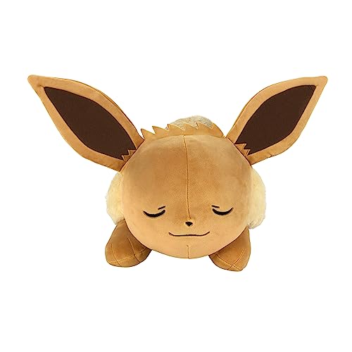 Bizak Peluche Eevee Dormilón 46 cm, Peluche Gigante Oficial de Pokémon (63220076)