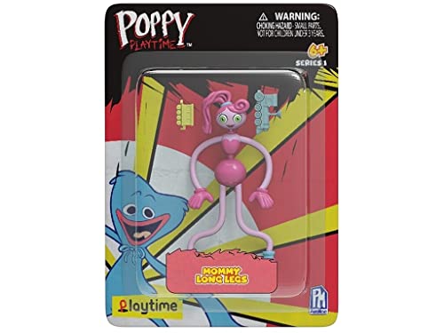 Bizak Poppy Playtime Figura de acción articulada de Mummy Long Legs de 13 cm, Vienen con un Accesorios como en el Videojuego, Diferentes Personajes para coleccionar, a Partir de 6 años (64237703)