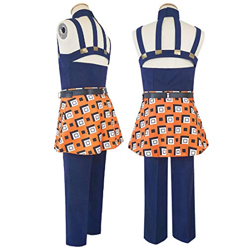 Bizarre Adventure Vento Aureo Narancia Ghirga Disfraz Cosplay Uniforme Conjunto Completo (XL)