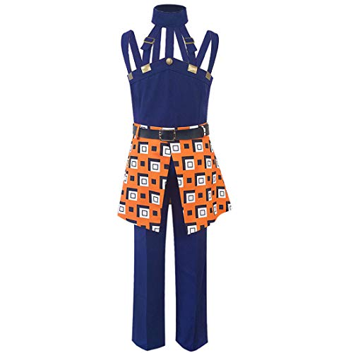 Bizarre Adventure Vento Aureo Narancia Ghirga Disfraz Cosplay Uniforme Conjunto Completo (XL)