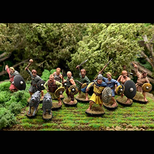 Blood Oaths – Dark Age Irish Warriors – 40 (30 WARRIORS/10 WARDOGS) figuras de plástico duro de 28 mm