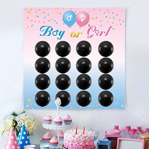 BLOOMWIN Gender Reveal Party Games, Juego de Revelación de Género. Globos para Juegos de Dardos, Boy or Girl Baby Shower Revelación de Sexo Decoracion Bebe Niña o Niño