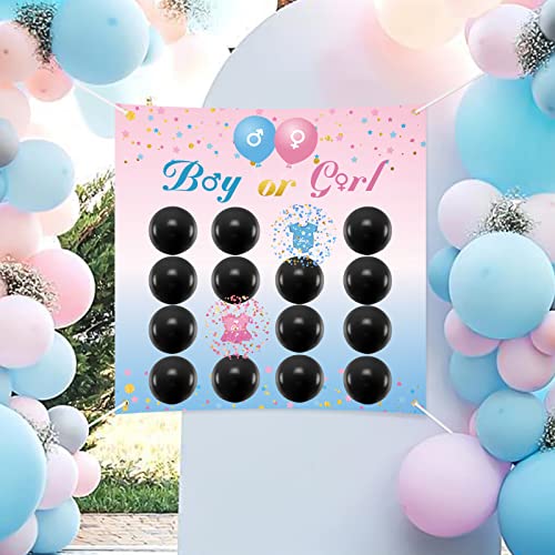 BLOOMWIN Gender Reveal Party Games, Juego de Revelación de Género. Globos para Juegos de Dardos, Boy or Girl Baby Shower Revelación de Sexo Decoracion Bebe Niña o Niño