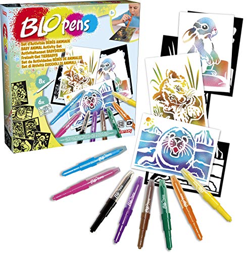 Blopens - Set de Actividades Bebés de Animales - Dibujos y colorear - A partir de 5 años - Lansay