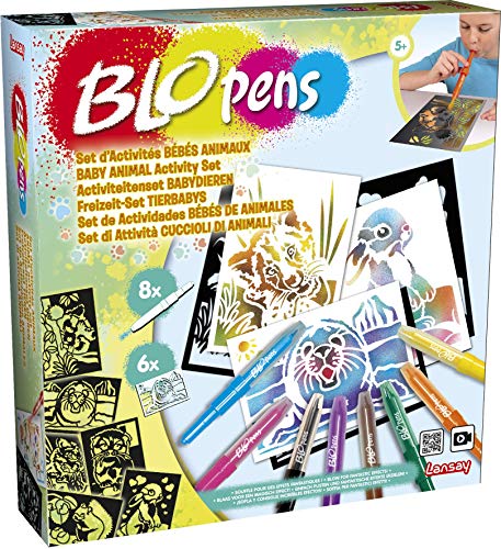 Blopens - Set de Actividades Bebés de Animales - Dibujos y colorear - A partir de 5 años - Lansay