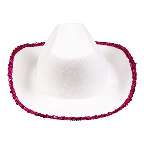 Boland 54376 Rodeo Star - Sombrero de vaquero con lentejuelas, para adultos, carnaval, Halloween, fiesta temática