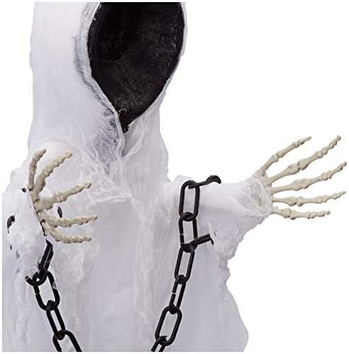 Boland 74551 - Decoración figura fantasma sin rostro, decoración para fiestas, decoración colgante terrorífica, decoración para Halloween o carnaval