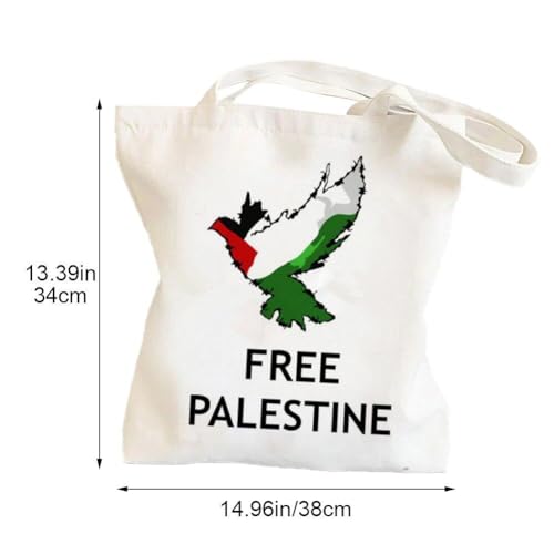 Bolsa De Lona Impresa En Palestina Gratis Bolsa De Compras Retro Paz De Bolso Palestina Bolso Palestina Bolso Para Damas