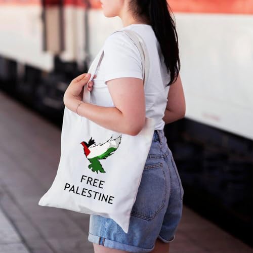 Bolsa De Lona Impresa En Palestina Gratis Bolsa De Compras Retro Paz De Bolso Palestina Bolso Palestina Bolso Para Damas