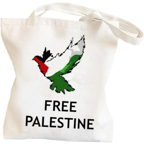 Bolsa De Lona Impresa En Palestina Gratis Bolsa De Compras Retro Paz De Bolso Palestina Bolso Palestina Bolso Para Damas