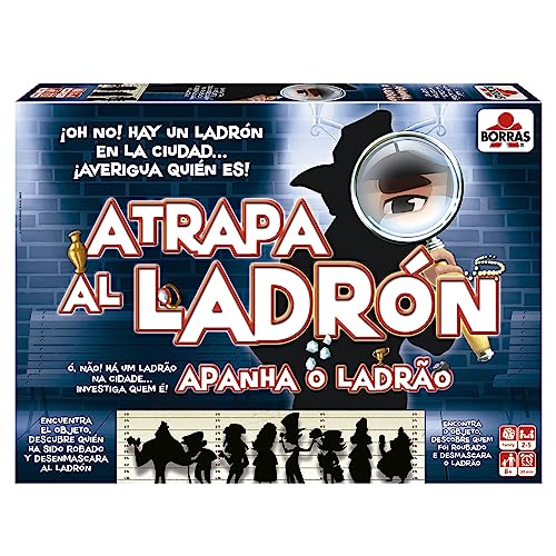 BORRAS - Atrapa al Ladrón Juego de Deducción Lleno de Enigmas, Pistas y Sorpresas; Encuentra el Objeto y Desenmascara al Ladrón, 8 años (19841)"