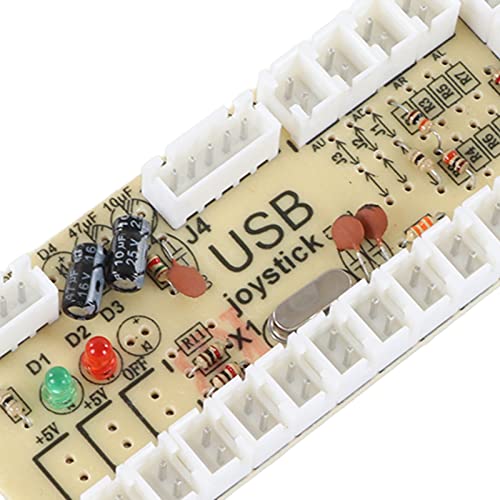 Botones de Arcade DIY, Juego de Arcade LED de 2 Jugadores, Kit DIY, Codificador Rojo y Negro, Botón Resistente a Altas Temperaturas para Entretenimiento