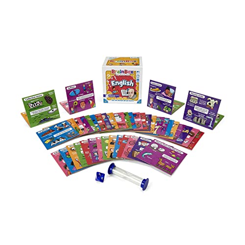 Brainbox English (Refresh 2022) Card Game Ages 8+ 1+ Players 10 Minutes Playing Time, GREG124445