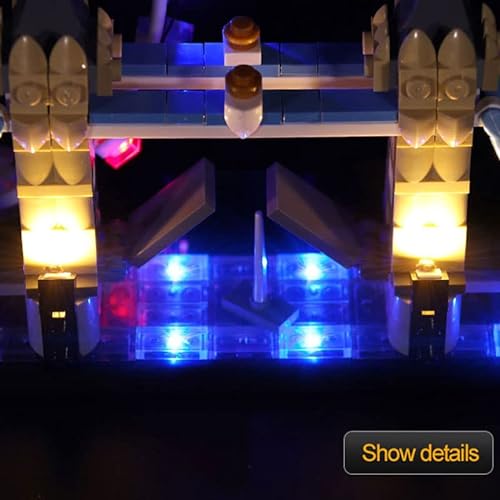 BrickBling Kit de iluminación LED para Lego Architecture London Skyline Collection Kit, DIY Kit de iluminación para Lego 21034 London Collectible - No Incluye Modelo Lego