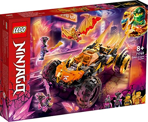 BRICKCOMPLETE Lego 71769 Coles - Juego de 3 dragones, 71768 Jays Gold Dragon Moto & 30592 Mini Cazador de truenos