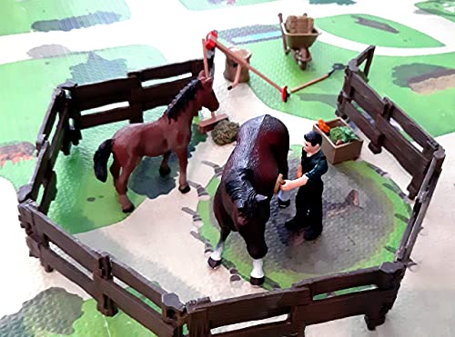 Brigamo Caballo con 2 Caballos, Cuidado de Mascotas y Accesorios