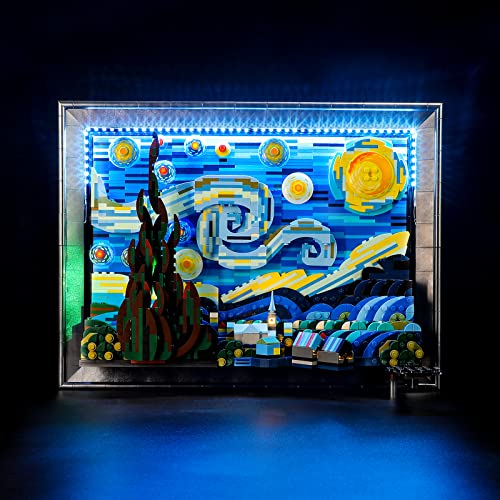 BRIKSMAX Kit de iluminación LED para Lego Ideas Vincent Van Gogh: La Noche Estrellada - Compatible con Lego 21333 Building Blocks Model- No incluir el Conjunto de Lego