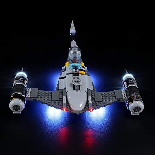 BRIKSMAX Kit de iluminación LED para Lego Star Wars Caza Estelar N-1 de The Mandalorian - Compatible con Lego 75325 Building Blocks Model- No incluir el Conjunto de Lego