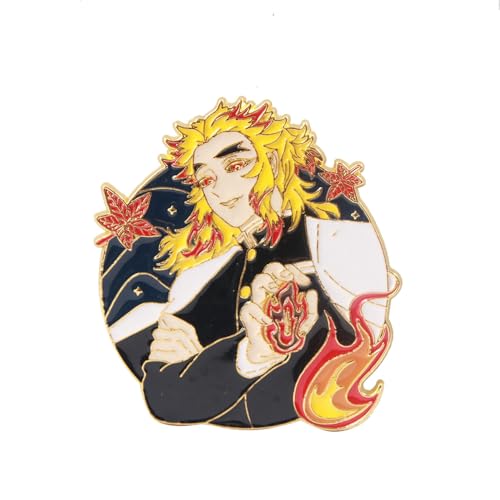 Broche de figura de Tanjirou Kamado de Demon Slayers Shinobu Kyoujurou para cosplay, decoración, Metal