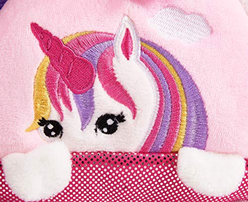 BRUBAKER Peluche de Unicornio Arco Iris en el Bolso - 20 cm - Peluche en un maletín de Transporte - Rosado