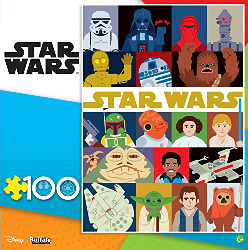 Buffalo Games - Star Wars - Únete a mí - Rompecabezas de 100 piezas para familias desafiante rompecabezas perfecto para el tiempo en familia - El tamaño final de 100 piezas es de 15.00 x 11.00