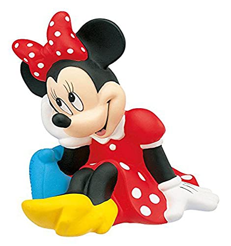 Bully- Minnie Bullyland 15210-Hucha, Walt Disney Mouse, Aprox. 18 cm de Altura, un Gran Regalo niñas, Ideal para el Ahorro y el Dinero de Bolsillo, Color blanco (B15210)