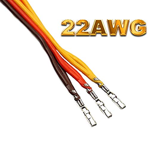 Cable alargador en Y de Servo en V, cable en Y, distribuidor compatible con JR Futaba Robbe Graupner Hitec 15 cm 22AWG RC (4 unidades)