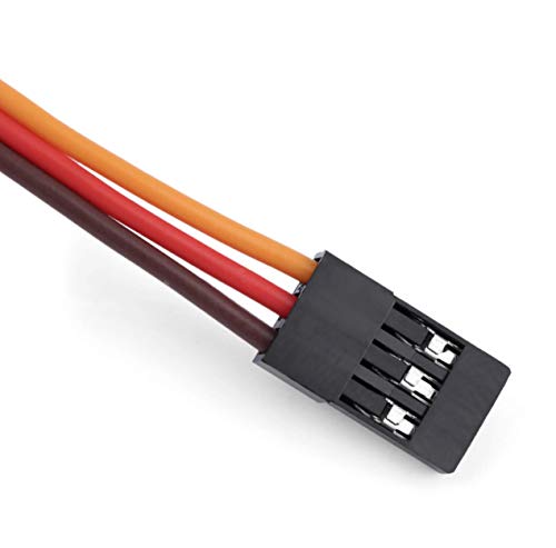 Cable alargador en Y de Servo en V, cable en Y, distribuidor compatible con JR Futaba Robbe Graupner Hitec 15 cm 22AWG RC (4 unidades)