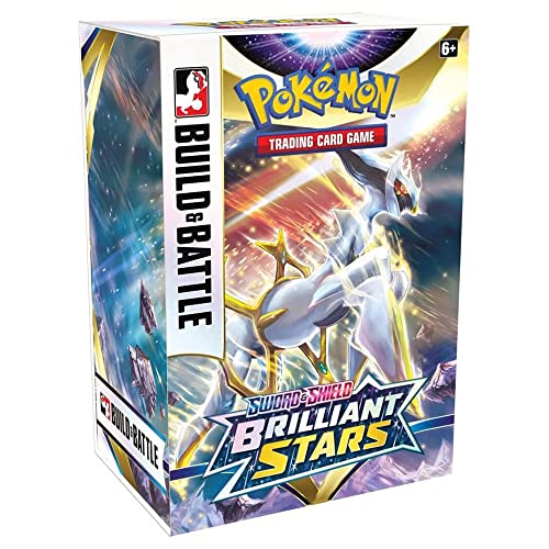 Caja de cartas Build and Battle de Pokémon Sword and Shield Brilliant Stars, 5 paquetes de refuerzo