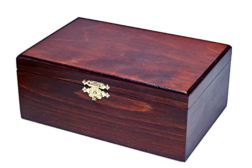 Caja de Madera para Piezas de ajedrez Staunton nº5, Caja para Piezas de ajedrez de Madera, Caja para almacenaje de Piezas