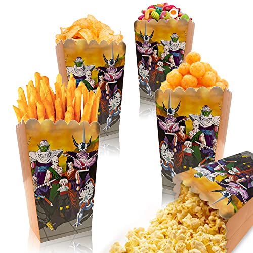 Caja Palomitas, Caja Caramelos, 12 Piezas Bolsa Palomitas Papel, Fiesta de Cumpleaños, Contenedor Popcorn, Noche de Película Decoracion, Navidad, Fiesta Infantil