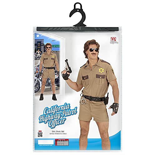 "CALIFORNIA HIGHWAY PATROL OFFICER" (shirt, shorts, belt) - (M)