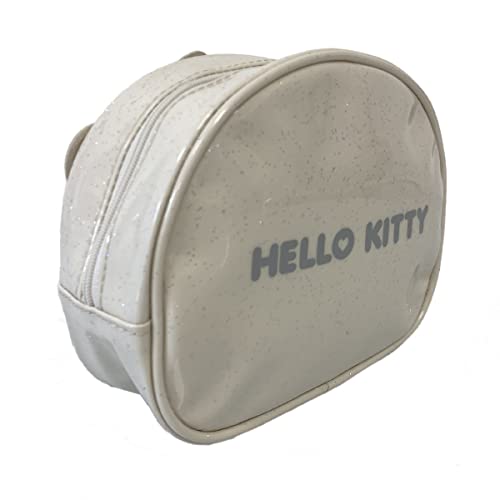 Camomilla-Estuche cosm tico, dise o de Hello Kitty de peluche, dise o de delf n, color blanco