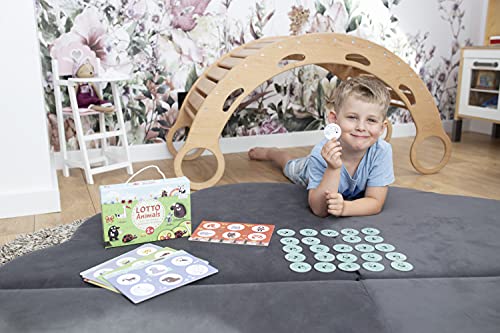 Captain Smart Juego de memoria, animales de lotería,Mascotas, salvajes, insectos, juego educativo para niños,Juego de mesa para niños y niñas de 2 años (2+),Juguete de aprendizaje, regalo para niños