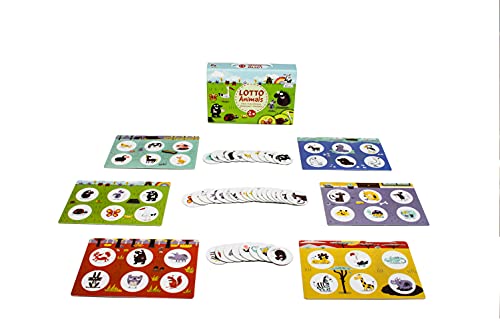 Captain Smart Juego de memoria, animales de lotería,Mascotas, salvajes, insectos, juego educativo para niños,Juego de mesa para niños y niñas de 2 años (2+),Juguete de aprendizaje, regalo para niños