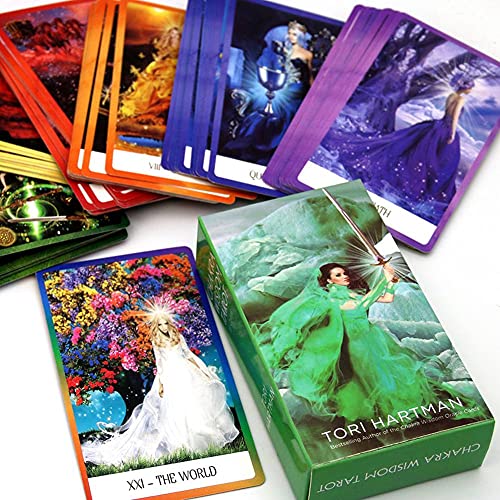 Cartas del Tarot de la Sabiduría de los Chakras,The Chakra Wisdom Tarot Cards with Bag Card Game