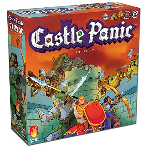 Castle Panic 2nd Edition,Juego de mesa familiar,Juego de mesa para adultos y familia,Juego de mesa cooperativo,A partir de 8 años,Tiempo de juego promedio de 45 minutos,Hecho por Fireside Games