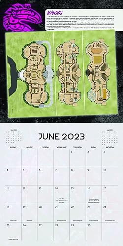 Catalyst Game Labs - Shadowrun 16 Month Calendar Game Maps - Calendar -English Version