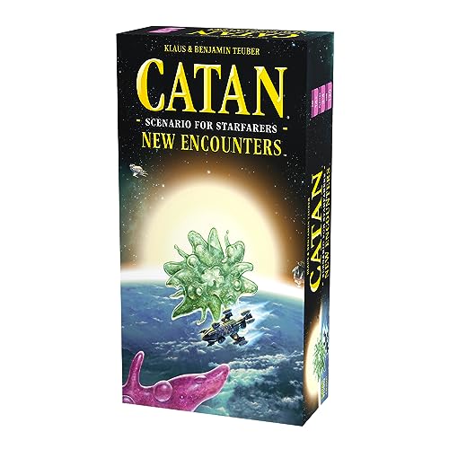 CATAN Starfarers - Expansión de escenario New Encounters - Construye tu legado en el espacio. Juego de estrategia para niños y adultos, a partir de 14 años, 3-4 jugadores, tiempo de juego de 120 a 150